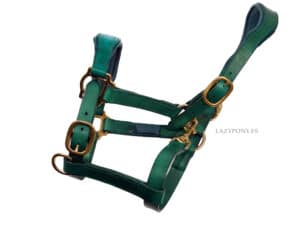 custom leather horse halter