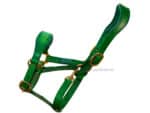 green leather horse halter Lazypony
