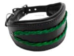 plaited leather greyhound collar Lazypony