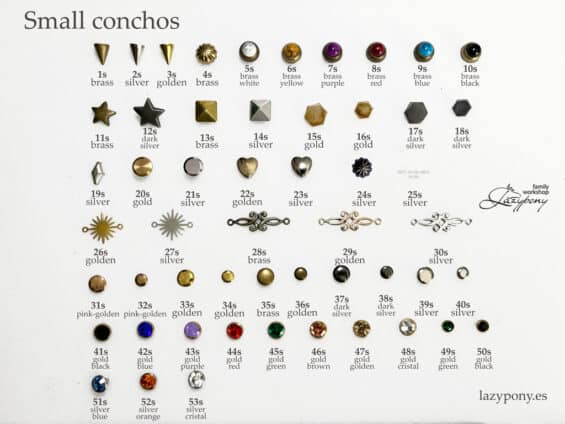 conchos for leather Lazypony