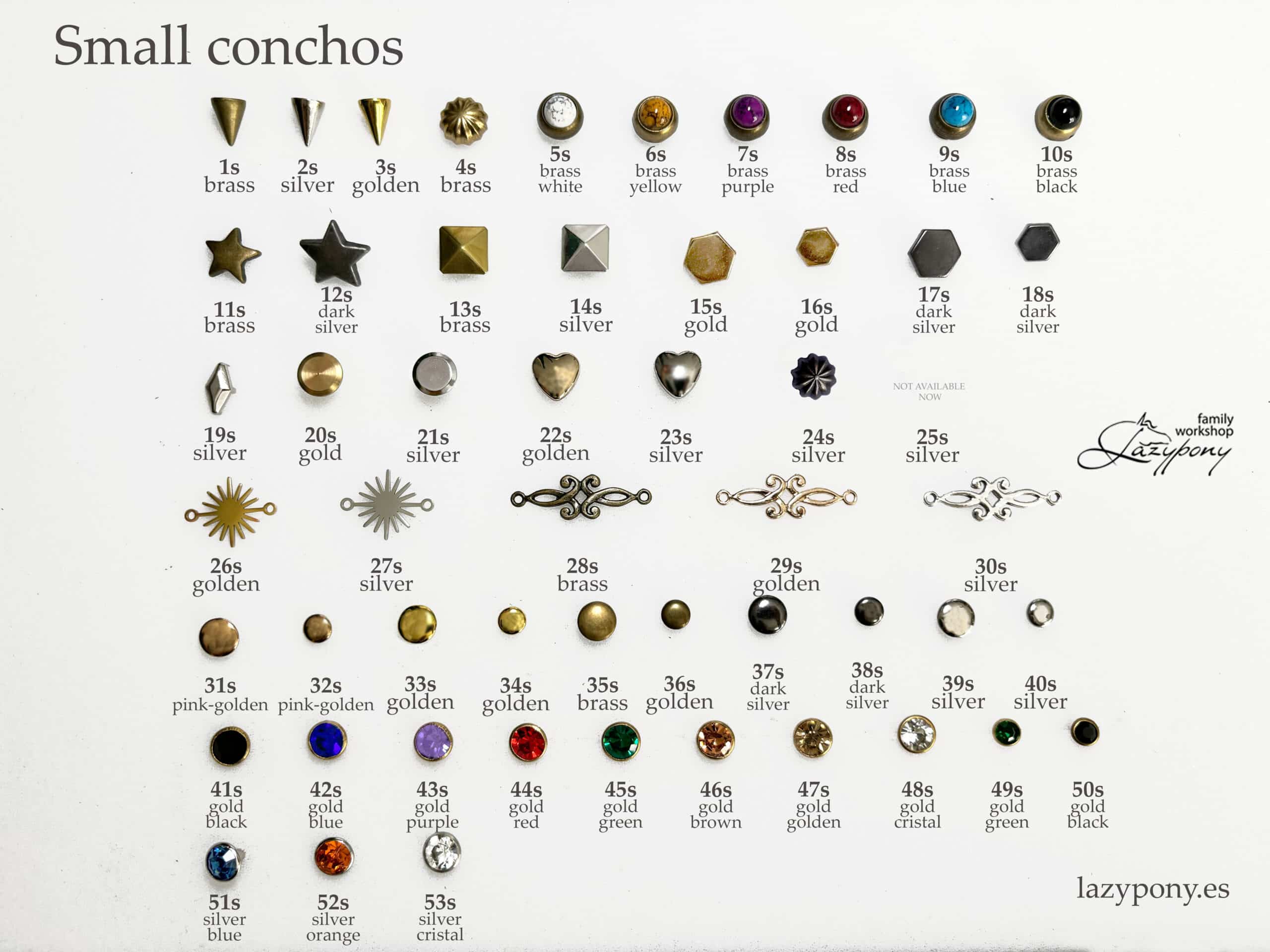 conchos for leather Lazypony