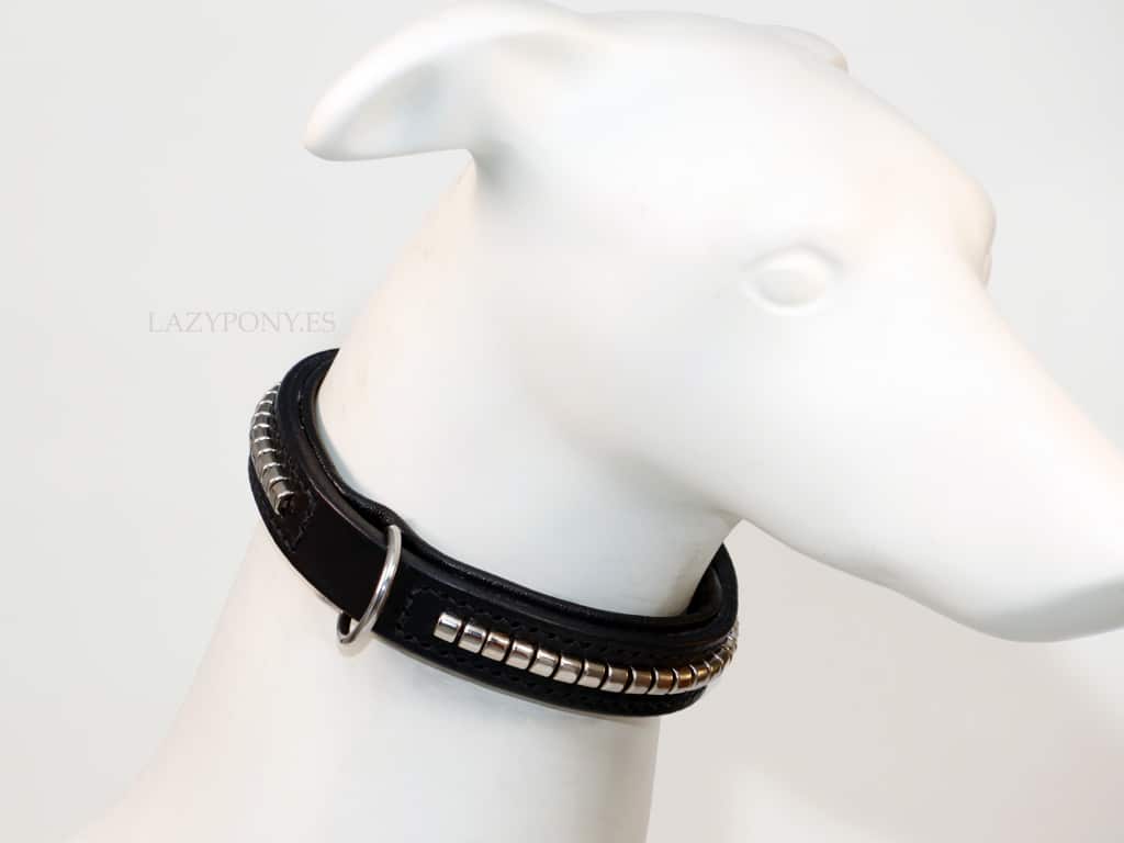 2120 Classic clincher leather dog collar Lazypony, handmade adjustable collar