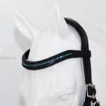 Crystal Browband Lazypony Indicolite, wave leather horse bling browband
