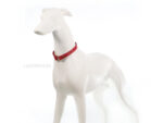 Leather dog tag collar Lazypony, soft house collar, ID hanger
