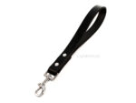 short lead, traffic handle, pink leash, black leash, short dog leather leash