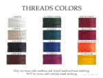 leather threads color chart