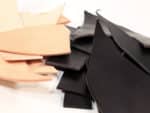 veg tan leather pieces