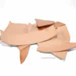 veg tan leather scraps