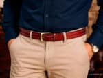 Personalized Belt with Brass Buckle & Custom Size Lazypony