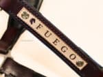 leather halter with nameplate lazypony