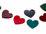 Hearts patches for DIY, Keychains and Leathercraft