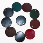 Round Leather Patches for Crafts, DIY and Keychains