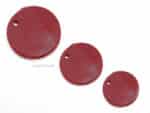 Circle Leather Tags Lazypony Keychains