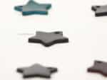 Star Leather Patches for Crafts, DIY and Keychains