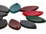 Leaf Leather Keychains