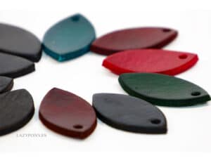 Leaf Leather Keychains
