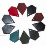 Pentagon Leather Tags for Crafts and Dog Collars