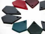 Set of 10 Pentagon Patches for Crafts and Dog Collars