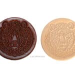 Leather Round Patch Bear Lazypony