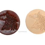 embossed leather tags