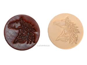 embossed leather tags