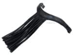 Curved Black Horse Browband Vaquero Lazypony