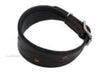 Brown Greyhound dog Collar Lazypony with Name