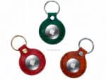 Leather AirTag Holder Keychain Lazypony
