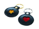 Leather Keychain Round Lazypony
