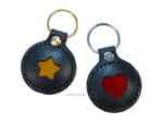 Leather Patent Keychain Lazypony