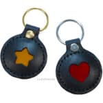 Leather Patent Keychain Lazypony