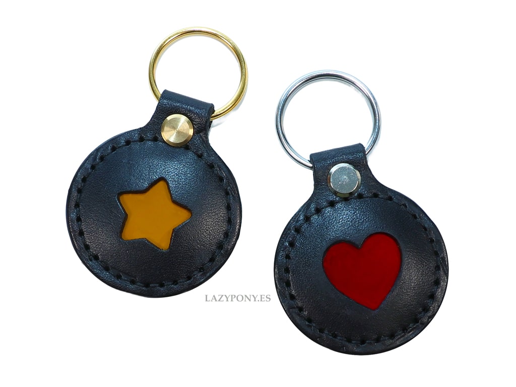 2690 Leather Patent Keychain Lazypony